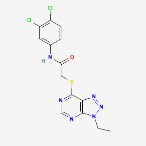 N-(3,4-dichlorophenyl)-2-((3-ethyl-3H-[1,2,3]triazolo[4,5-d]pyrimidin-7-yl)thio)acetamide