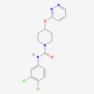 N-(3,4-dichlorophenyl)-4-(pyridazin-3-yloxy)piperidine-1-carboxamide