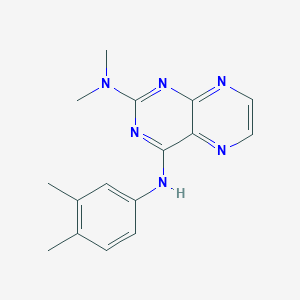 {4-[(3,4-Dimethylphenyl)amino]pteridin-2-yl}dimethylamine