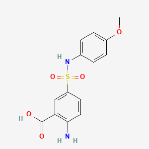 2-Amino-5-[(4-methoxyphenyl)sulfamoyl]benzoic acid