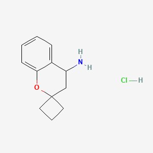 Spiro[chroman-2,1'-cyclobutan]-4-amine hcl
