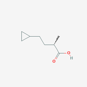 (2S)-4-Cyclopropyl-2-methylbutanoic acid