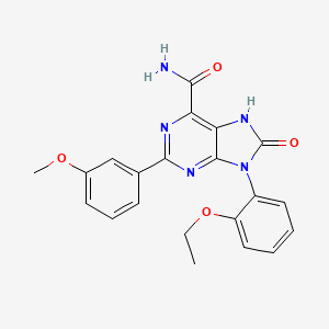 9-(2-ethoxyphenyl)-2-(3-methoxyphenyl)-8-oxo-8,9-dihydro-7H-purine-6-carboxamide