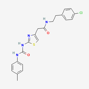 N-(4-chlorophenethyl)-2-(2-(3-(p-tolyl)ureido)thiazol-4-yl)acetamide