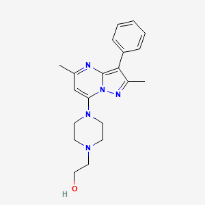 2-(4-(2,5-Dimethyl-3-phenylpyrazolo[1,5-a]pyrimidin-7-yl)piperazin-1-yl)ethanol