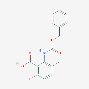 6-Fluoro-3-methyl-2-(phenylmethoxycarbonylamino)benzoic acid