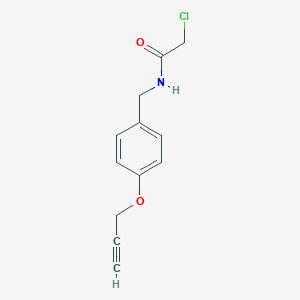 2-Chloro-N-[(4-prop-2-ynoxyphenyl)methyl]acetamide