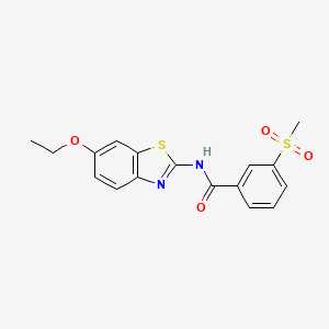 N-(6-ethoxybenzo[d]thiazol-2-yl)-3-(methylsulfonyl)benzamide
