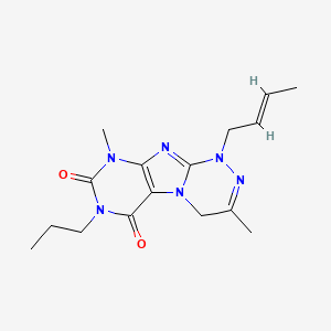 1-[(E)-but-2-enyl]-3,9-dimethyl-7-propyl-4H-purino[8,7-c][1,2,4]triazine-6,8-dione
