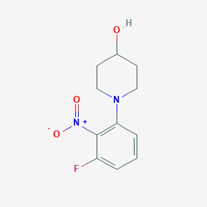 1-(3-Fluoro-2-nitrophenyl)piperidin-4-ol