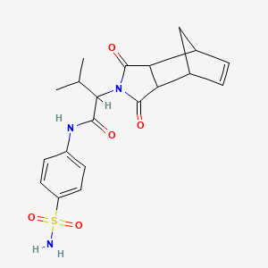 N-[4-(aminosulfonyl)phenyl]-2-(1,3-dioxo-1,3,3a,4,7,7a-hexahydro-2H-4,7-methanoisoindol-2-yl)-3-methylbutanamide