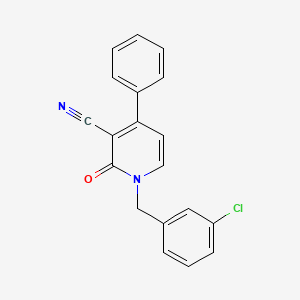 1-(3-Chlorobenzyl)-2-oxo-4-phenyl-1,2-dihydro-3-pyridinecarbonitrile