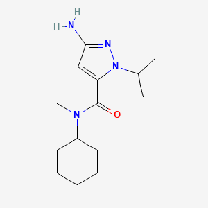 3-Amino-N-cyclohexyl-1-isopropyl-n-methyl-1H-pyrazole-5-carboxamide