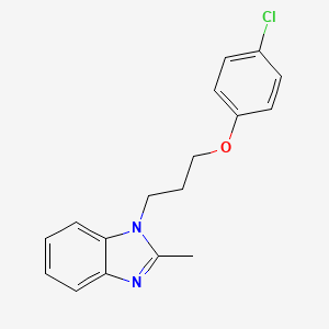 1-[3-(4-Chlorophenoxy)propyl]-2-methylbenzimidazole