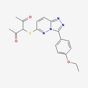 3-((3-(4-Ethoxyphenyl)-[1,2,4]triazolo[4,3-b]pyridazin-6-yl)thio)pentane-2,4-dione