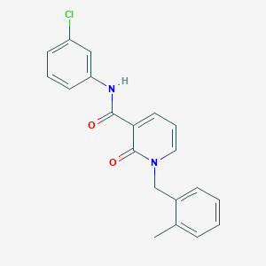 N-(3-chlorophenyl)-1-(2-methylbenzyl)-2-oxo-1,2-dihydropyridine-3-carboxamide