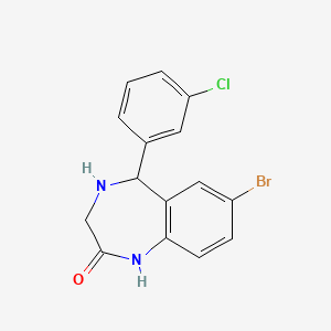7-bromo-5-(3-chlorophenyl)-4,5-dihydro-1H-benzo[e][1,4]diazepin-2(3H)-one