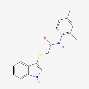 molecular formula C18H18N2OS B2986411 N-(2,4-dimethylphenyl)-2-(1H-indol-3-ylthio)acetamide CAS No. 450351-83-4