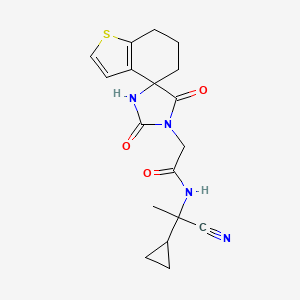 N-(1-cyano-1-cyclopropylethyl)-2-{2',5'-dioxo-6,7-dihydro-5H-spiro[1-benzothiophene-4,4'-imidazolidine]-1'-yl}acetamide