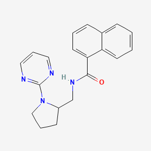 N-{[1-(pyrimidin-2-yl)pyrrolidin-2-yl]methyl}naphthalene-1-carboxamide