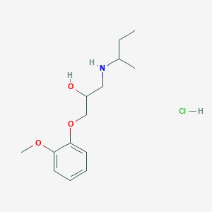 1-(Sec-butylamino)-3-(2-methoxyphenoxy)propan-2-ol hydrochloride