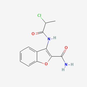 3-(2-Chloropropanamido)benzofuran-2-carboxamide