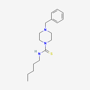 molecular formula C17H27N3S B2986468 4-苄基-N-戊基哌嗪-1-碳硫酰胺 CAS No. 1024147-46-3