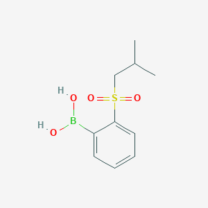 molecular formula C10H15BO4S B2986483 {2-[(2-Methylpropane)sulfonyl]phenyl}boronic acid CAS No. 2377608-97-2