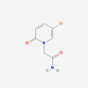 molecular formula C7H7BrN2O2 B2986488 2-(5-Bromo-2-oxopyridin-1(2H)-yl)acetamide CAS No. 924712-35-6