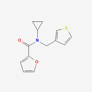 molecular formula C13H13NO2S B2986492 N-cyclopropyl-N-(thiophen-3-ylmethyl)furan-2-carboxamide CAS No. 1235006-33-3