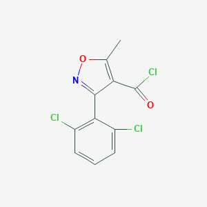 molecular formula C11H6Cl3NO2 B029865 3-(2,6-Dichlorophenyl)-5-methylisoxazole-4-carbonyl chloride CAS No. 4462-55-9