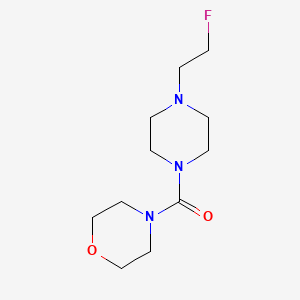molecular formula C11H20FN3O2 B2986505 (4-(2-Fluoroethyl)piperazin-1-yl)(morpholino)methanone CAS No. 2034517-50-3