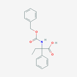 molecular formula C18H19NO4 B2986510 2-{[(Benzyloxy)carbonyl]amino}-2-phenylbutanoic acid CAS No. 856294-07-0