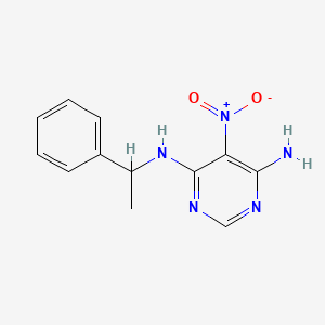 5-nitro-N-(1-phenylethyl)pyrimidine-4,6-diamine