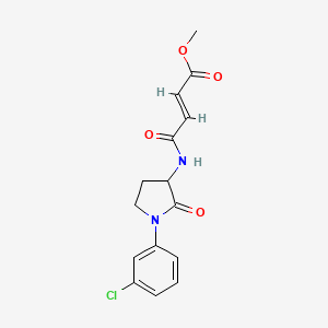 Methyl (E)-4-[[1-(3-chlorophenyl)-2-oxopyrrolidin-3-yl]amino]-4-oxobut-2-enoate