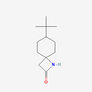 molecular formula C12H21NO B2986603 7-Tert-butyl-1-azaspiro[3.5]nonan-2-one CAS No. 1339391-14-8