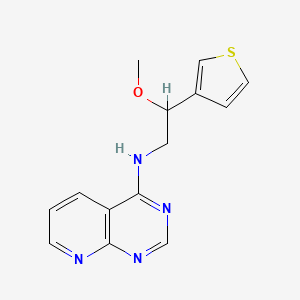 N-(2-Methoxy-2-thiophen-3-ylethyl)pyrido[2,3-d]pyrimidin-4-amine