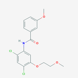 N-[2,4-dichloro-5-(2-methoxyethoxy)phenyl]-3-methoxybenzamide