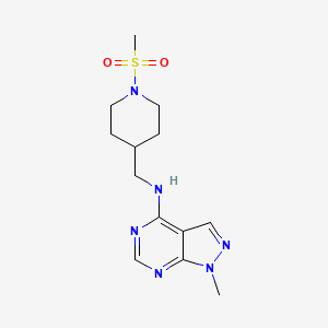 1-Methyl-N-[(1-methylsulfonylpiperidin-4-yl)methyl]pyrazolo[3,4-d]pyrimidin-4-amine