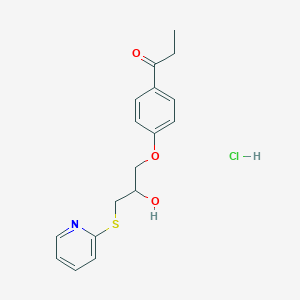 1-(4-(2-Hydroxy-3-(pyridin-2-ylthio)propoxy)phenyl)propan-1-one hydrochloride