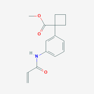 Methyl 1-[3-(prop-2-enoylamino)phenyl]cyclobutane-1-carboxylate