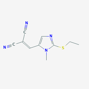 2-[(2-Ethylsulfanyl-3-methylimidazol-4-yl)methylidene]propanedinitrile