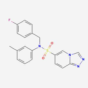 B2986730 N~6~-(4-fluorobenzyl)-N~6~-(3-methylphenyl)[1,2,4]triazolo[4,3-a]pyridine-6-sulfonamide CAS No. 1251632-89-9