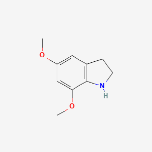molecular formula C10H13NO2 B2986751 5,7-dimethoxy-2,3-dihydro-1H-indole CAS No. 82260-13-7