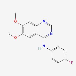 N-(4-fluorophenyl)-6,7-dimethoxyquinazolin-4-amine