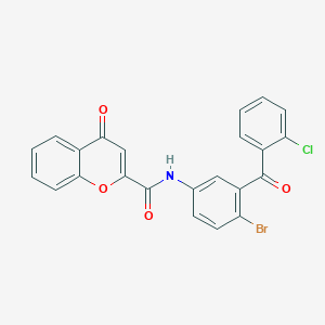N-[4-bromo-3-(2-chlorobenzoyl)phenyl]-4-oxochromene-2-carboxamide