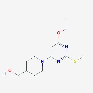 (1-(6-Ethoxy-2-(methylthio)pyrimidin-4-yl)piperidin-4-yl)methanol