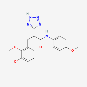3-(2,3-dimethoxyphenyl)-N-(4-methoxyphenyl)-2-(2H-tetrazol-5-yl)propanamide