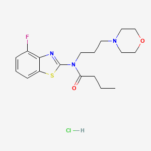 N-(4-fluorobenzo[d]thiazol-2-yl)-N-(3-morpholinopropyl)butyramide hydrochloride