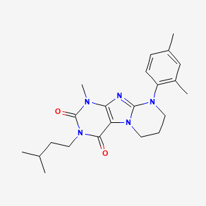 9-(2,4-dimethylphenyl)-3-isopentyl-1-methyl-6,7,8,9-tetrahydropyrimido[2,1-f]purine-2,4(1H,3H)-dione